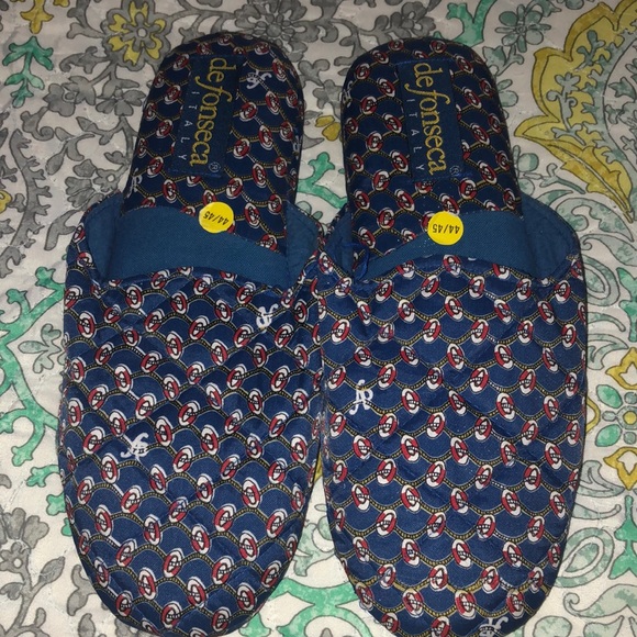Slippers - Nautical Print size 44/45 Unisex made in Italy - Picture 1 of 2